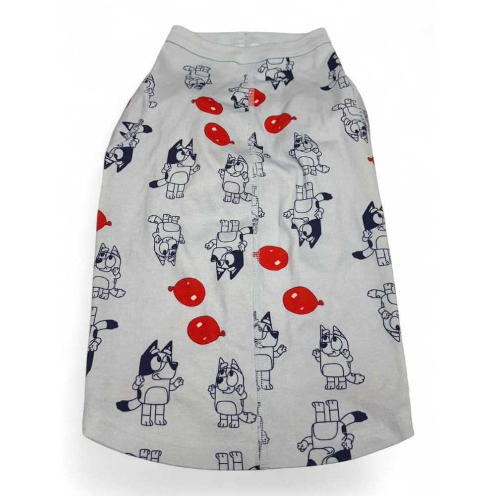 Hanna Andersson Bluey Dog Pajamas Large Organic‎ Cotton Blue Balloon Print Pet